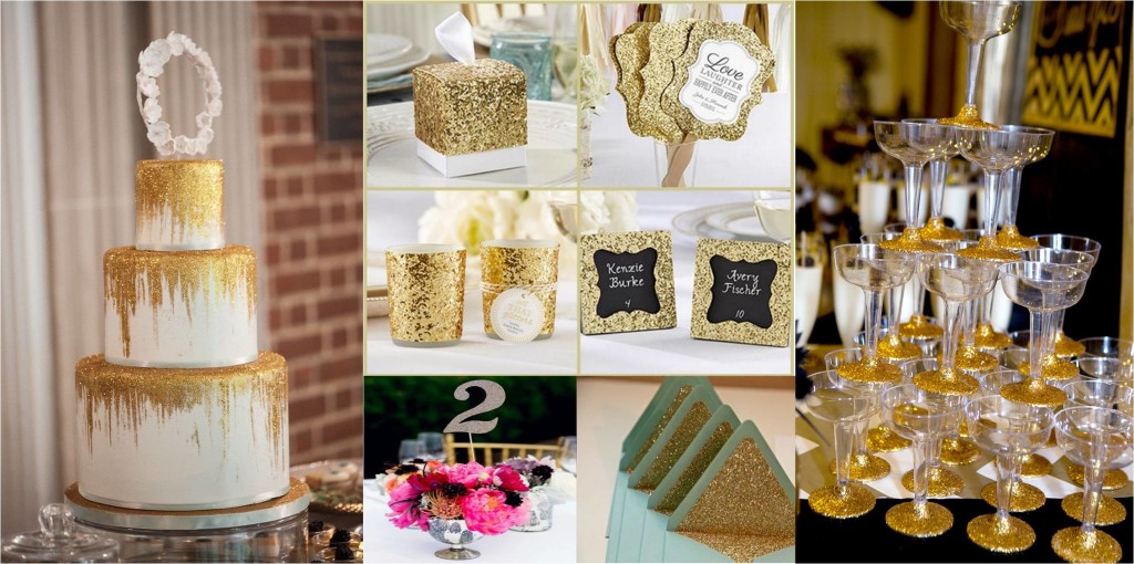 The Glitter Wedding Decor Theme