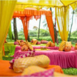 Mehendi: Canopies, seating, cushions, props