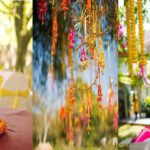 Mehendi: Table centerpiece, florals, props