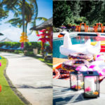 Pool party: Props, setting.