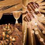 Reception: Fiery lights decor