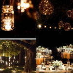 Reception: Mason jar lighting