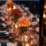 Reception: Table centerpiece, props, lights