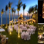 Reception: Table set up, ambient decor, light decor