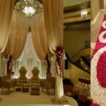 Wedding: Mandap, floral aisle, seating, florals,