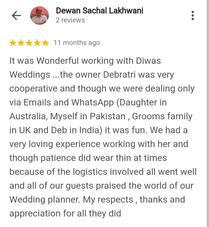 review for indian wedding planner